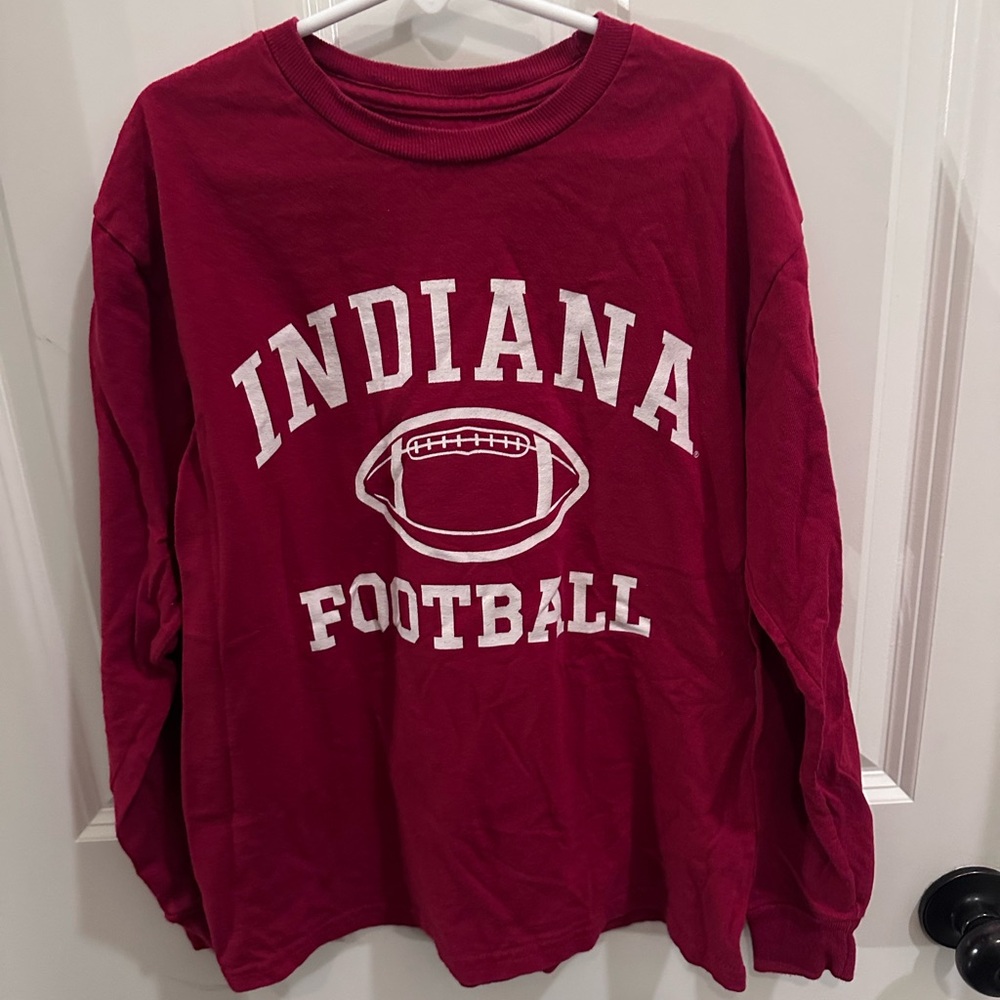 Champion Indiana Football Kids Long Sleeve Tee - YM (7-8)